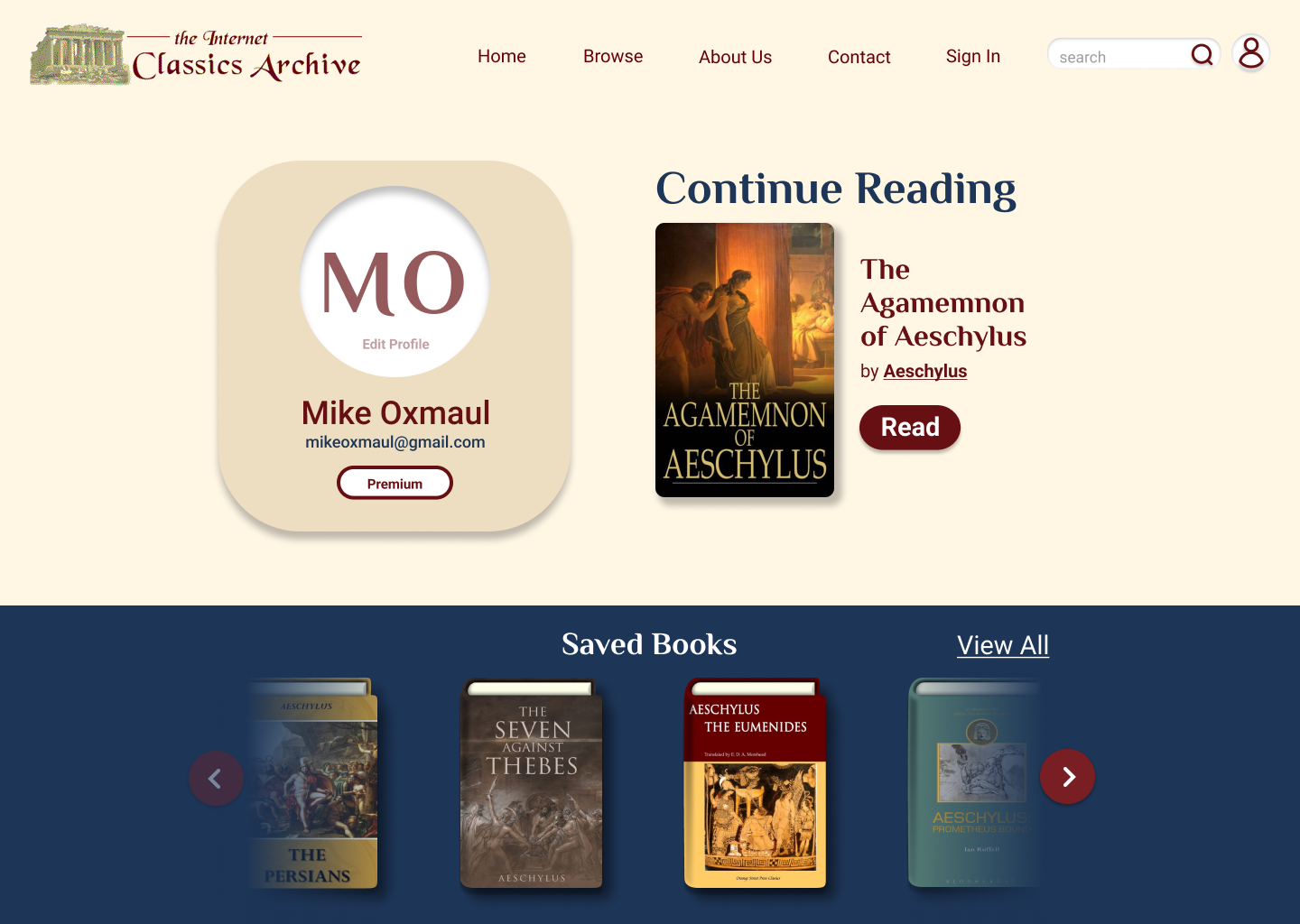 Profile Page