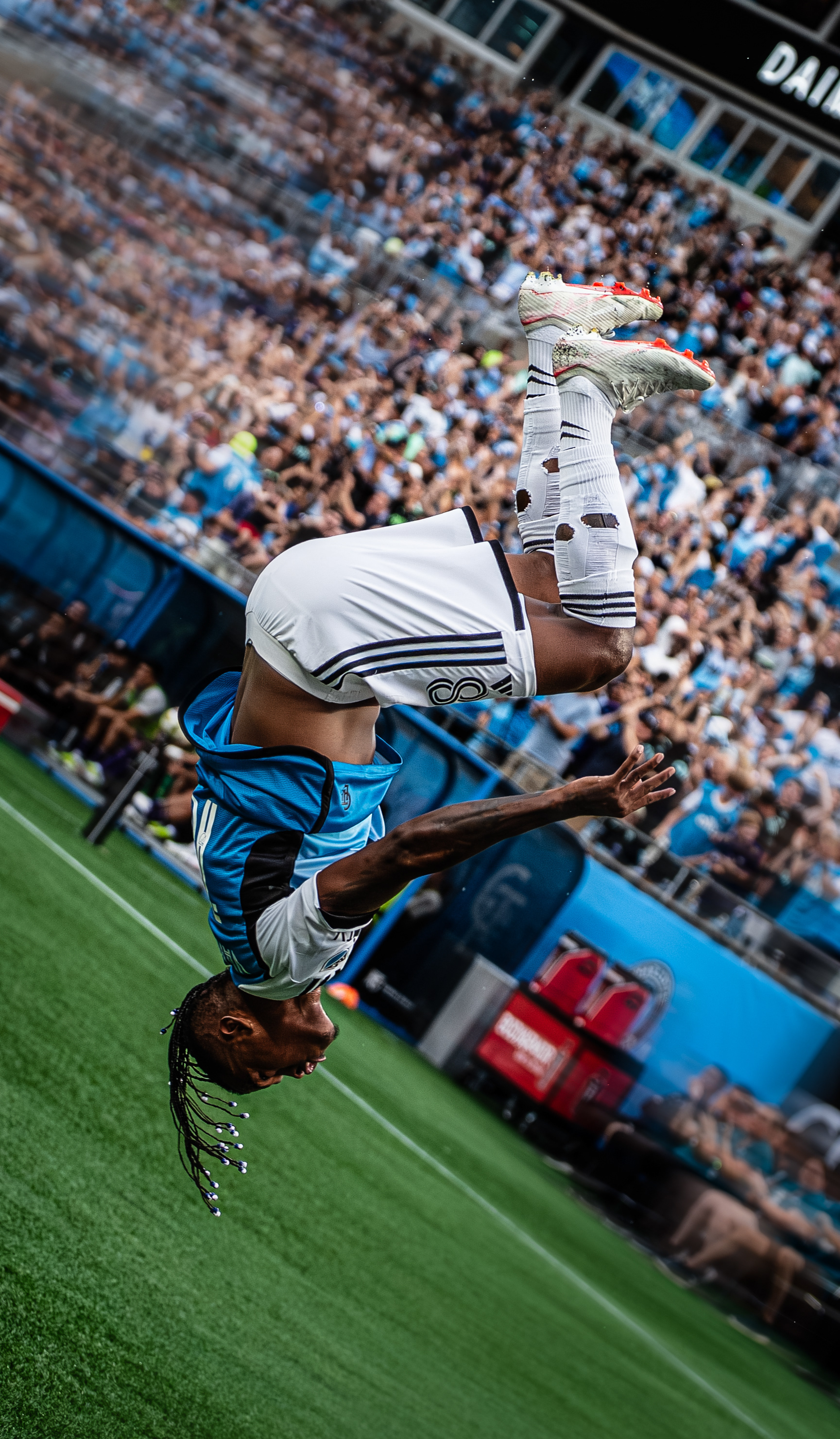 Kerwin Vargas celebrating with an athletic leap. © AndyMaxPhotography. All rights reserved.