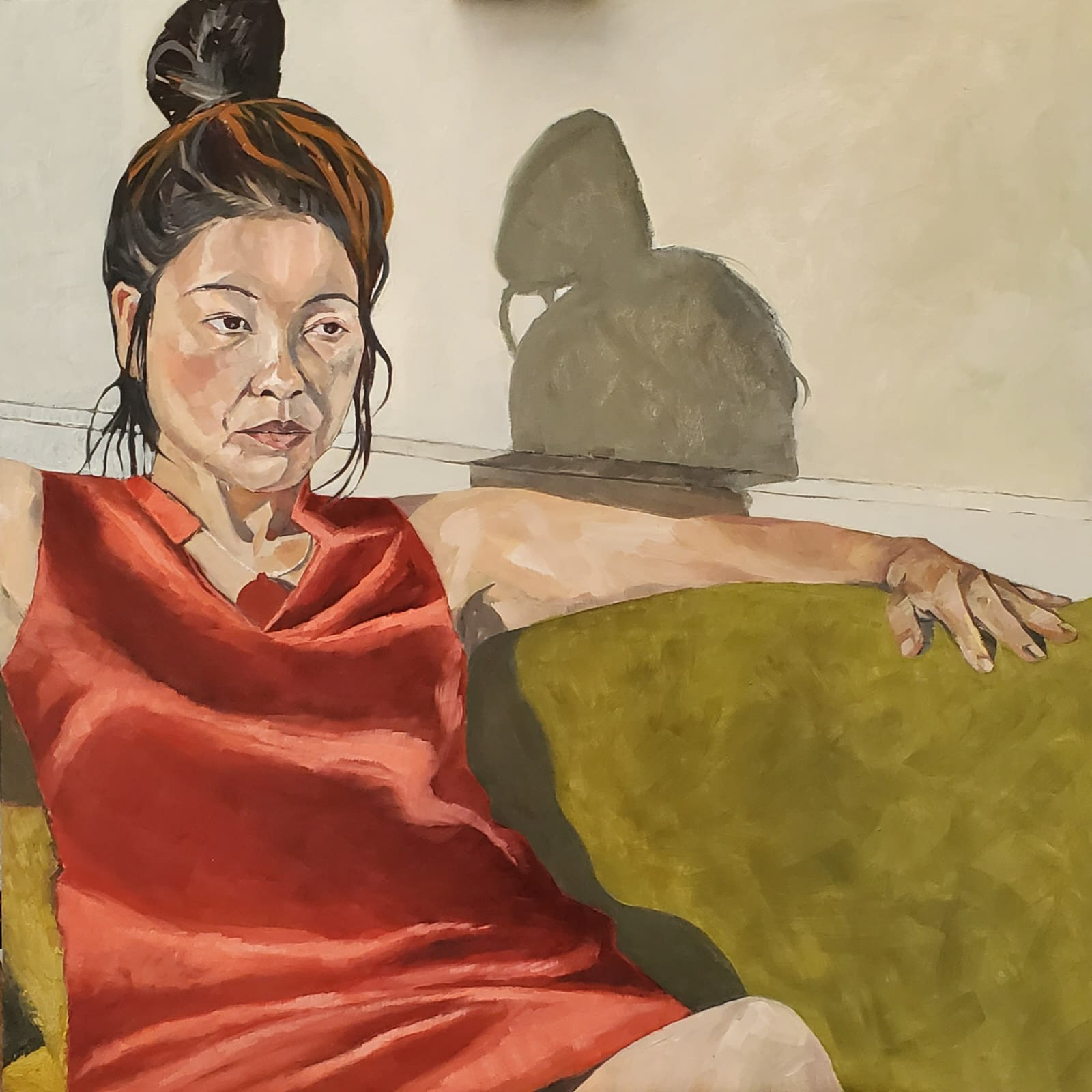 Daijo. Oil on board. 60x60cm