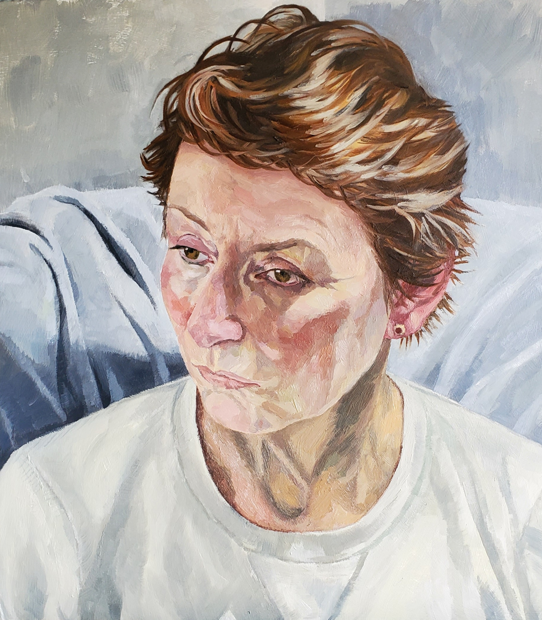 Sarah. Oil on board. 30x34cm