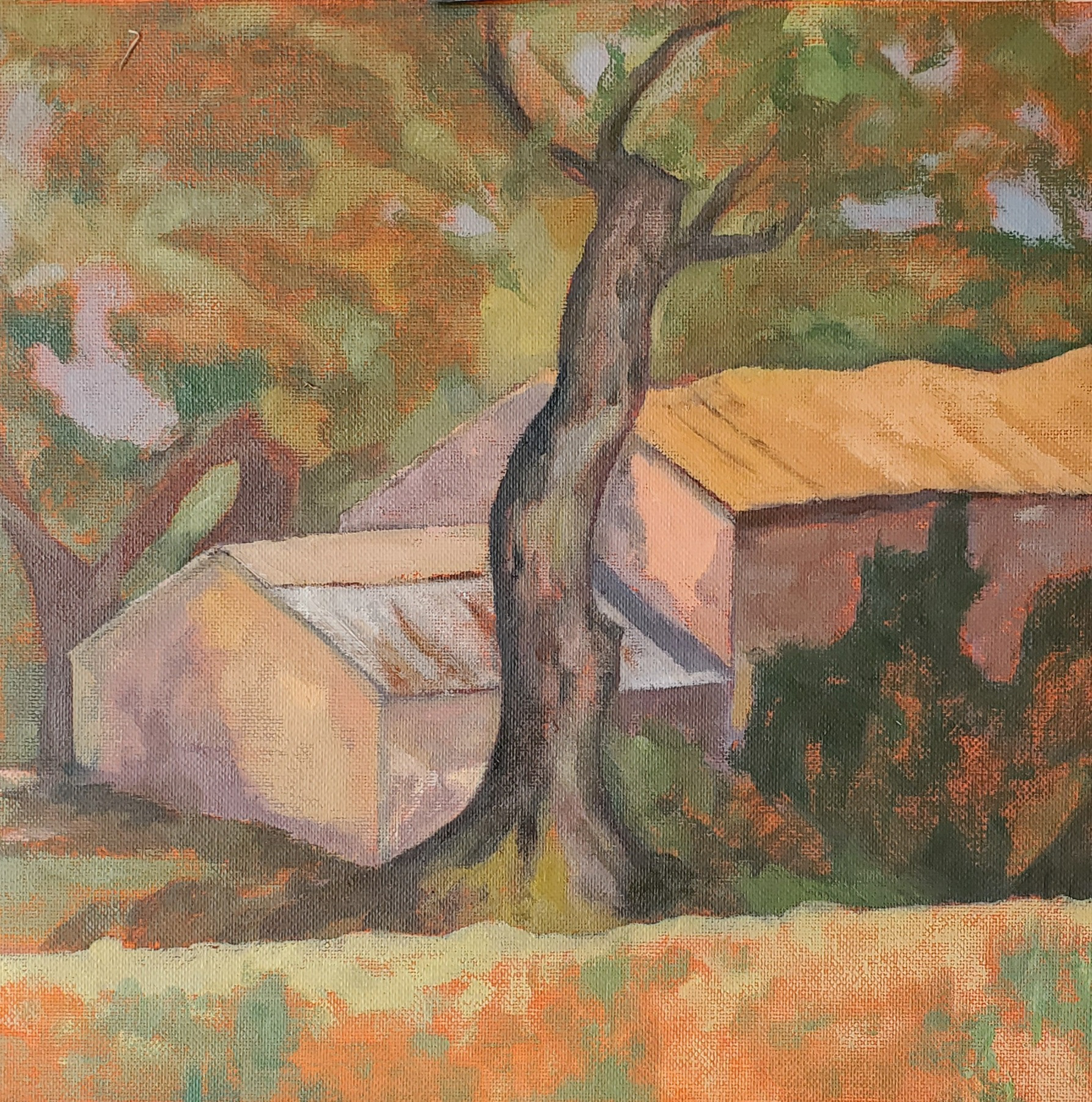 Paxos. Ionian Islands. Oil on canvas. 30x30cm