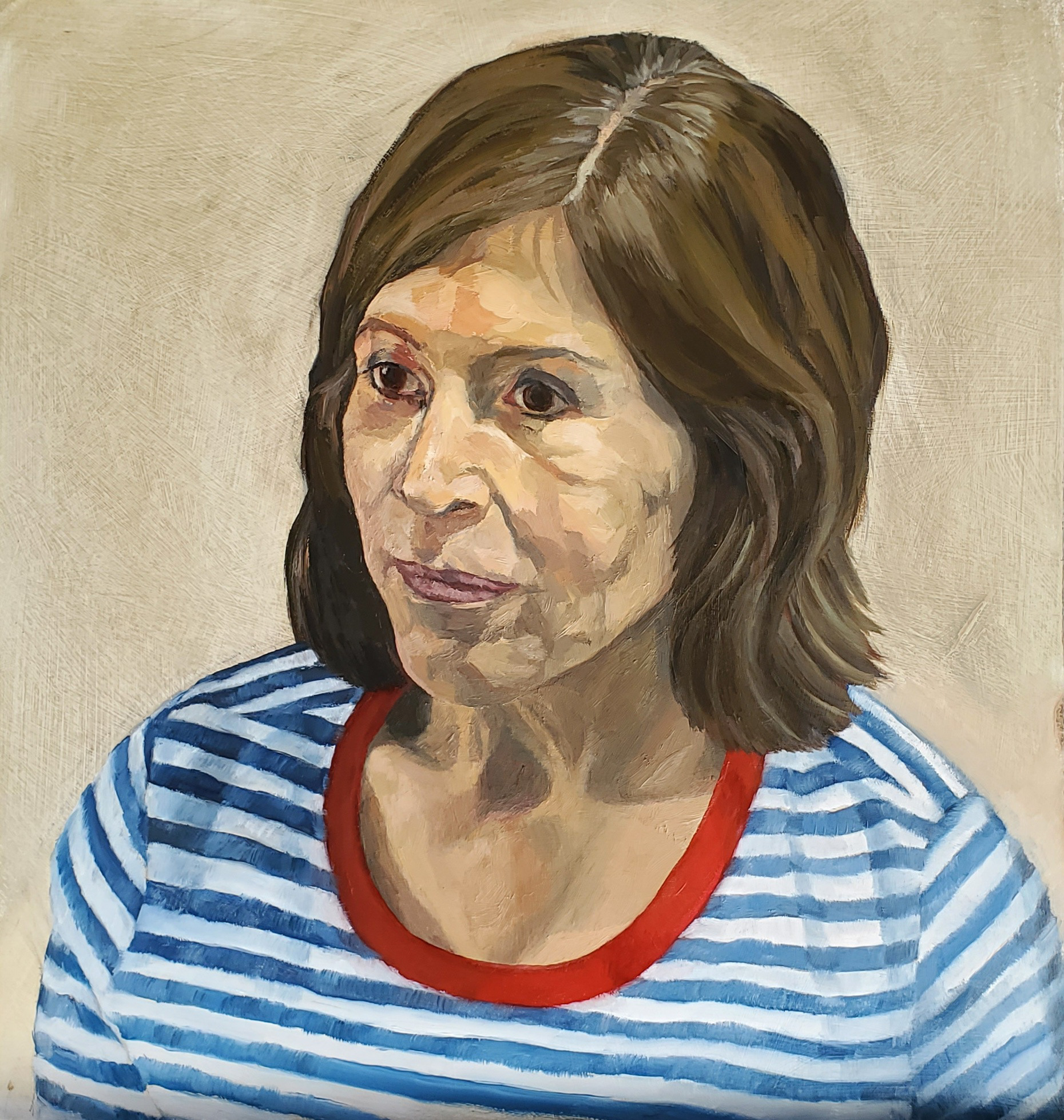 Susi. Oil on board. 37x39cm