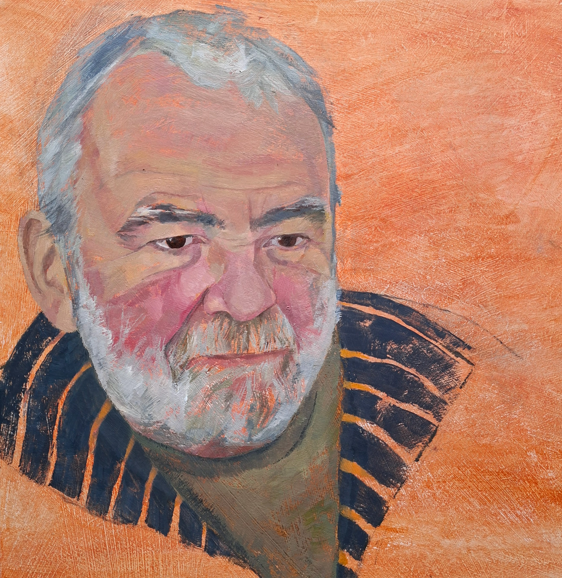 Pete. Oil sketch on board. 30x30cm