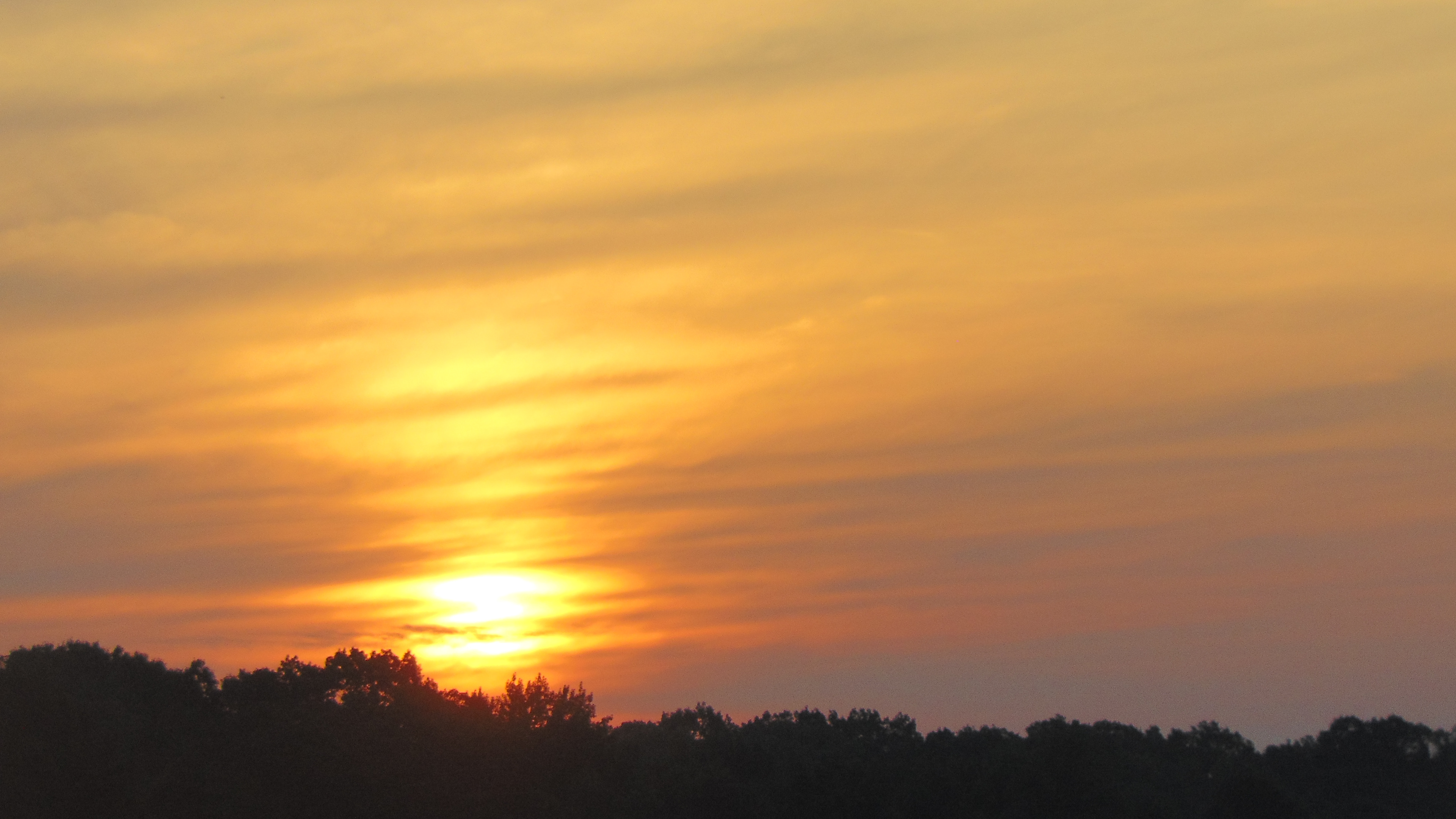 Sunset over my Old House