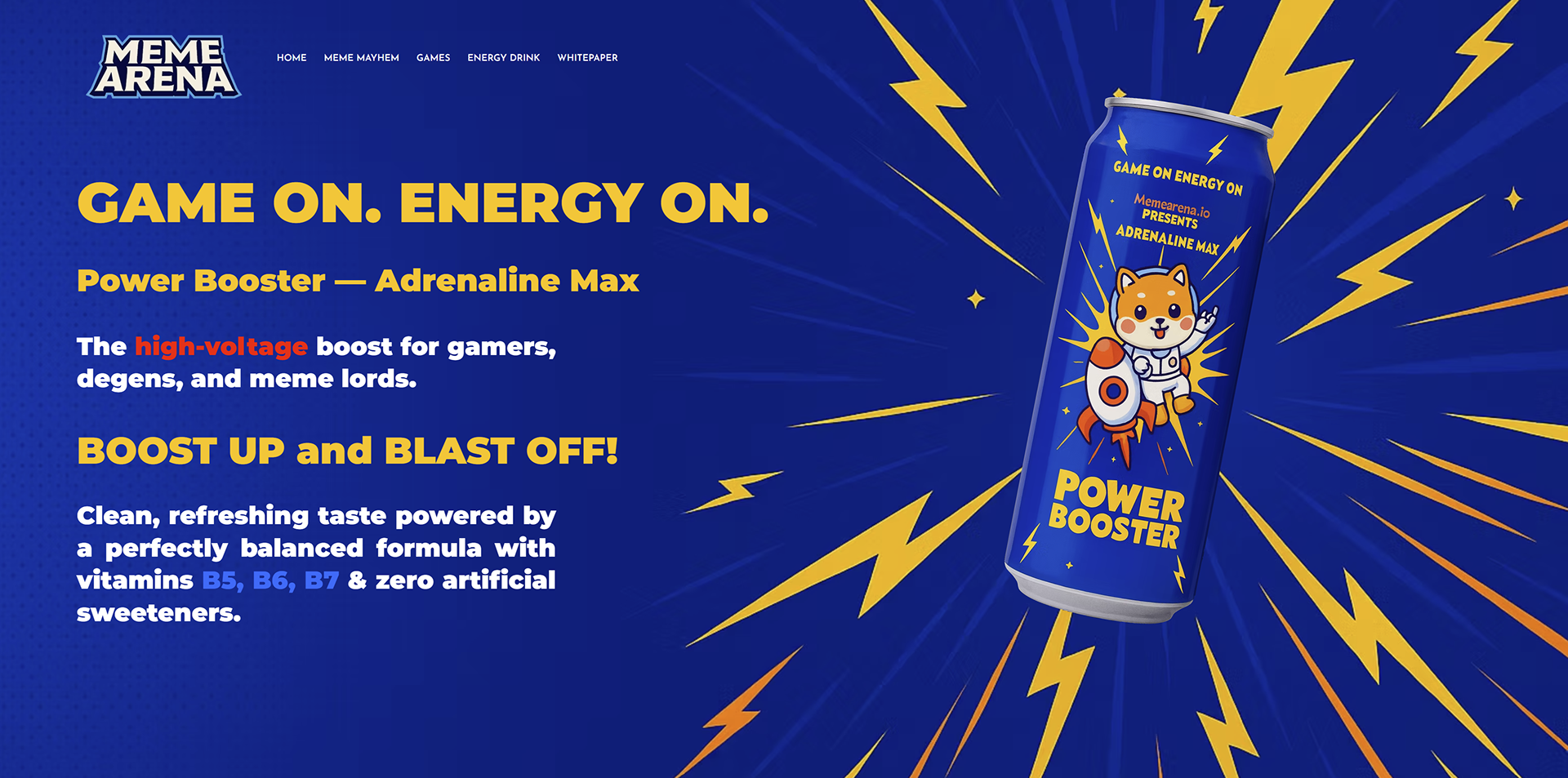 Energy Drink Page