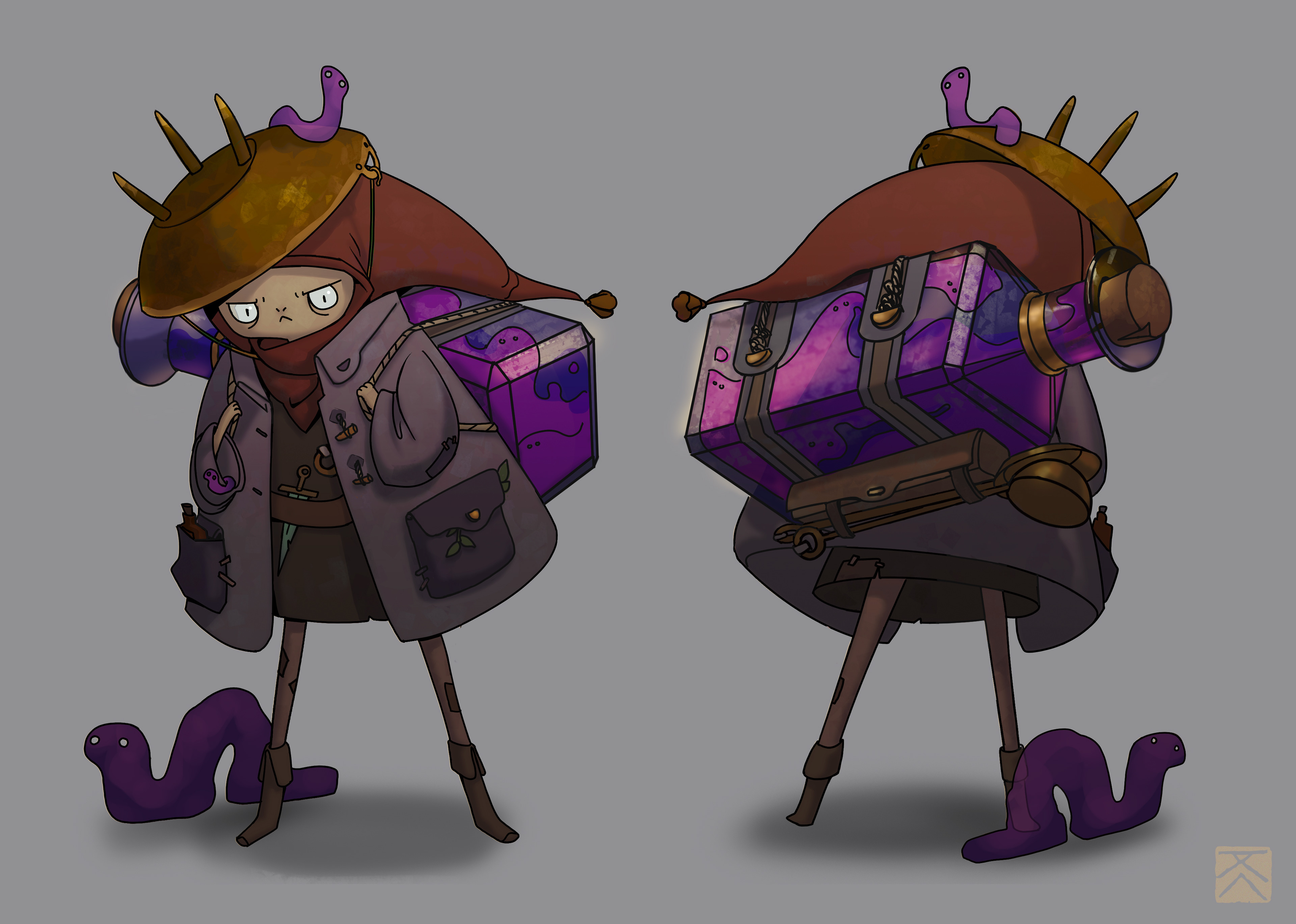 A concept for a particularly villainous apothecary.