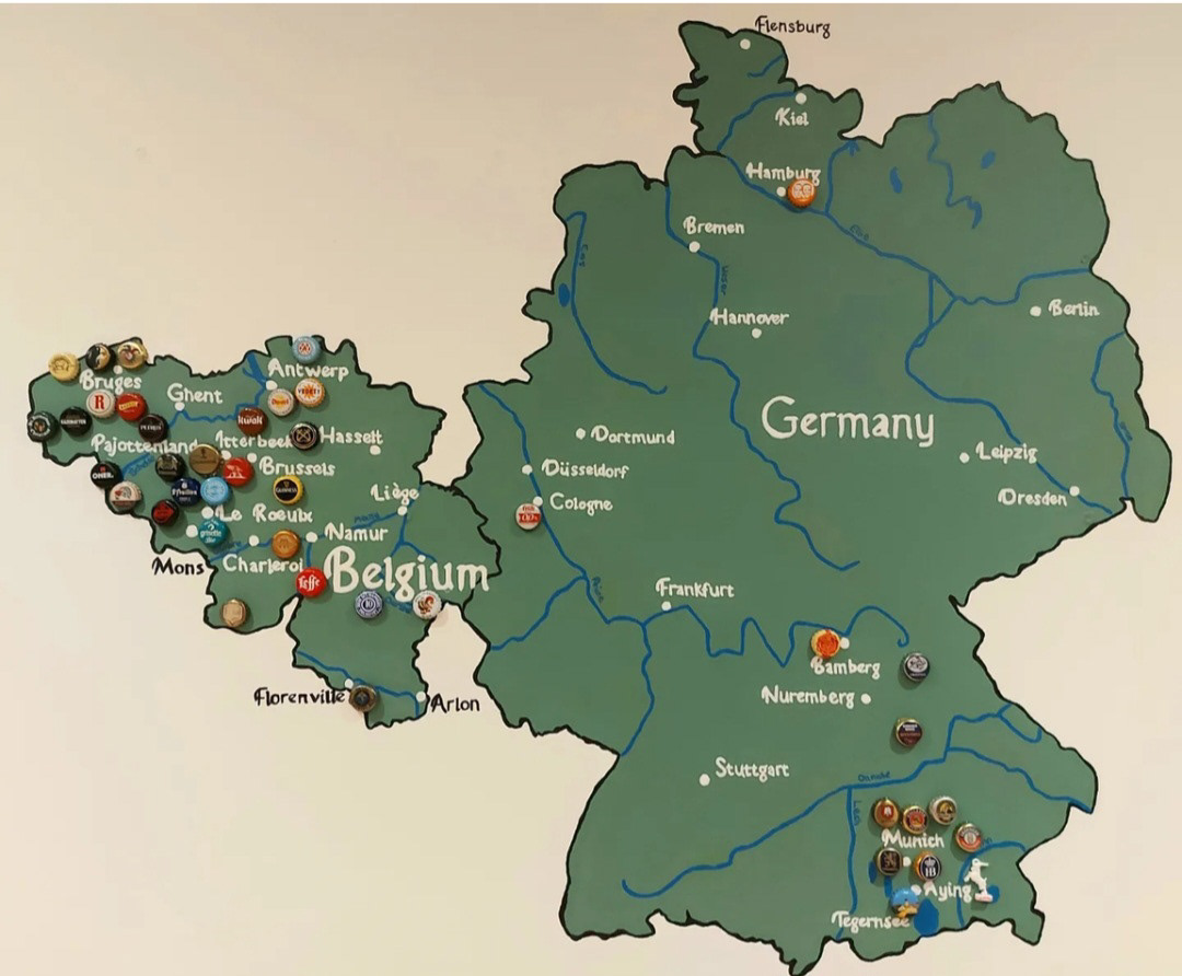 Map of breweries