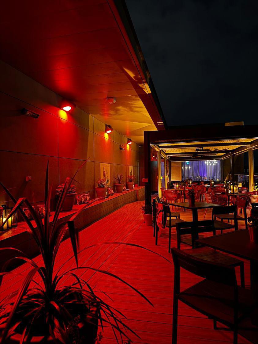 The terrace bar overview