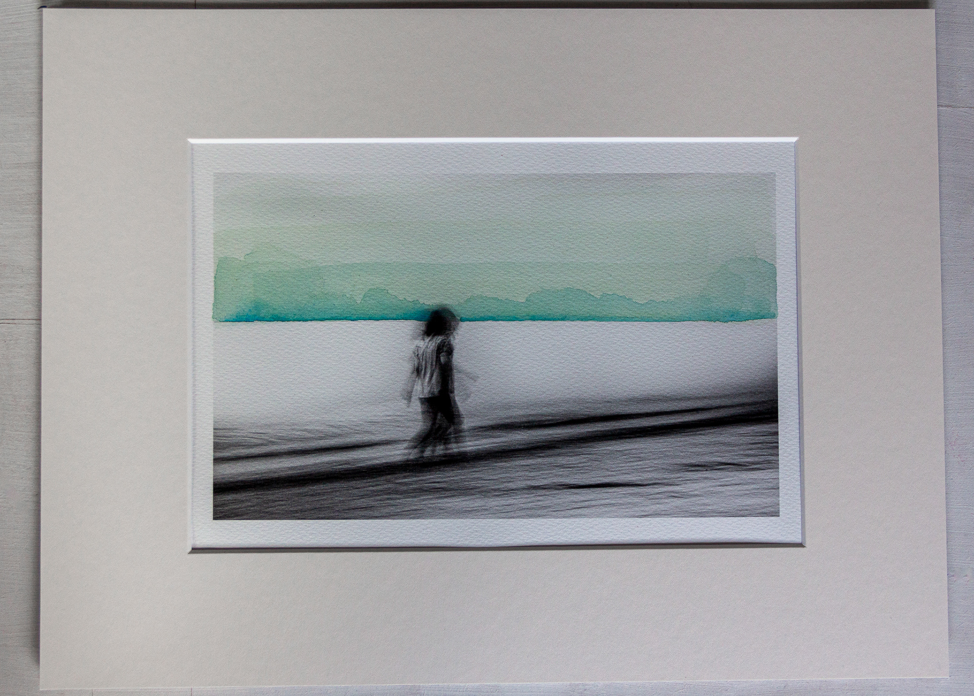 Green Skies | Mixed media on Bockingford paper 190gsm, 30x40cm, mounted| Unavailable