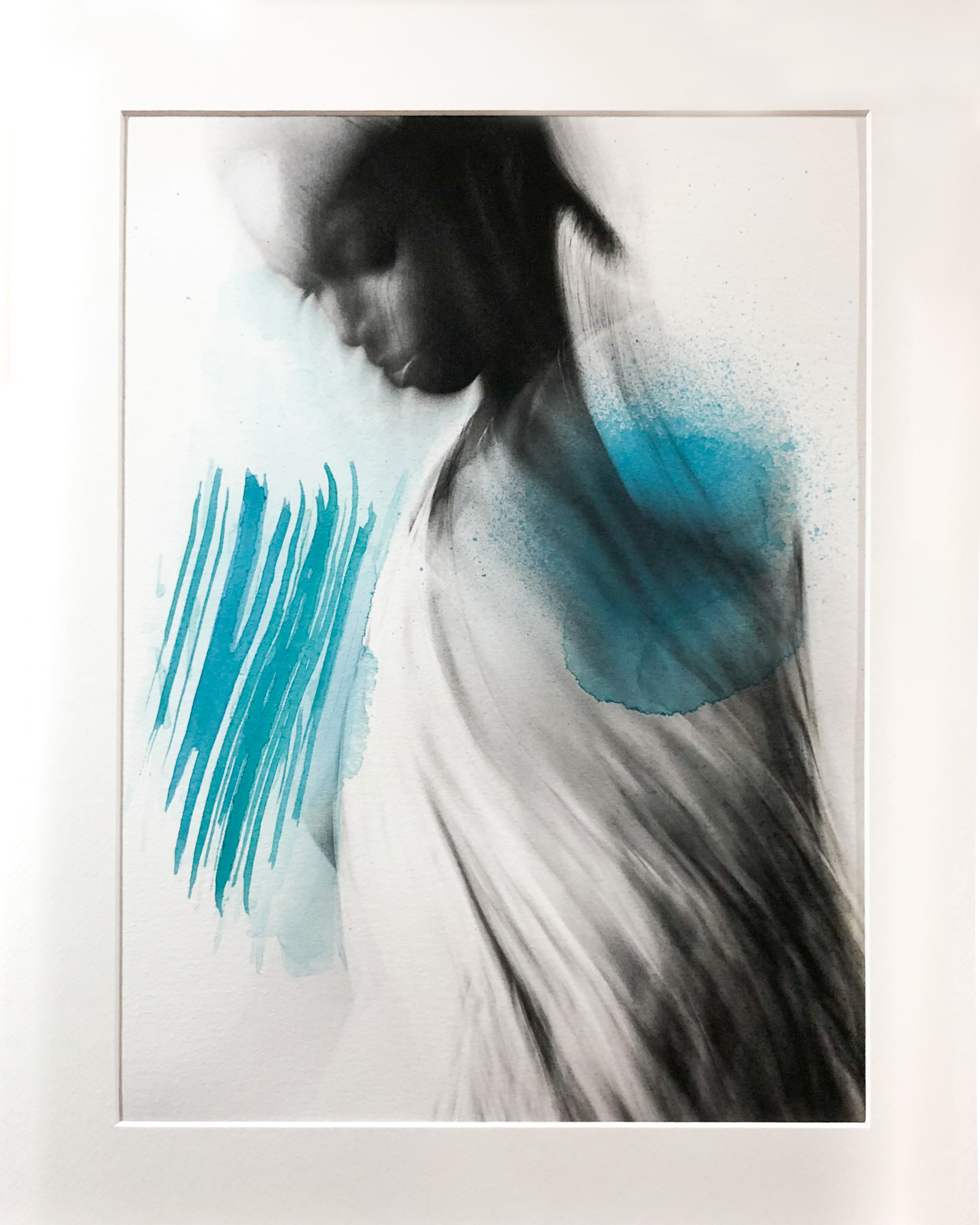 Pray | Mixed media on Hahnemuhle German Etching paper 310gsm, 40x50cm, framed | £275