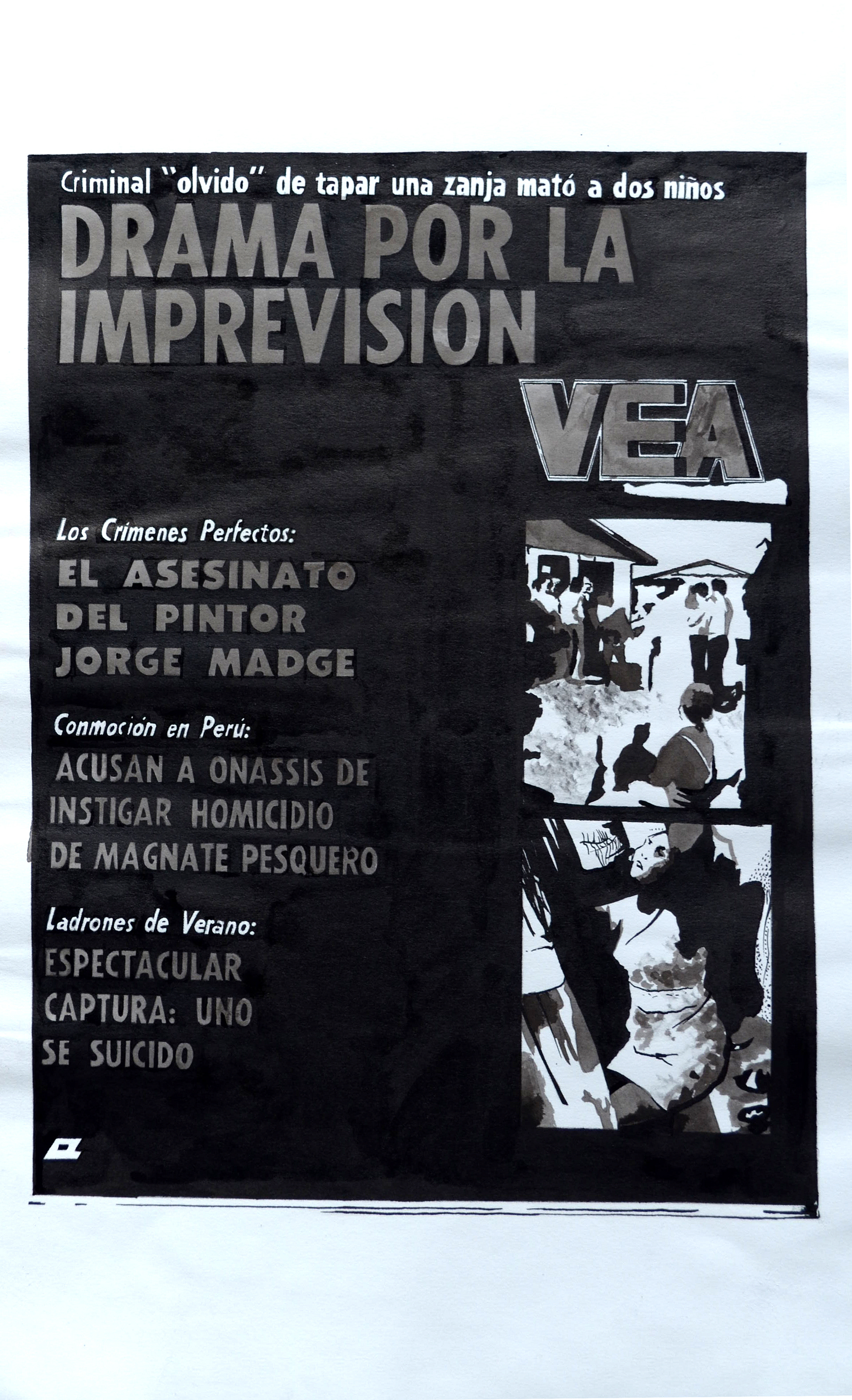 VEA (2017) Tinta china sobre papel de 200 grs. 125 x 150 cm.