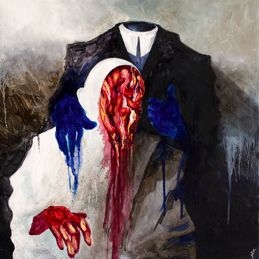 S/T (2018) Óleo sobre tela. 70 x 70 cm.