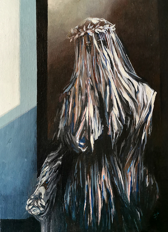 S/T (2020) Acrílico sobre tela. 21 x 29 cm.