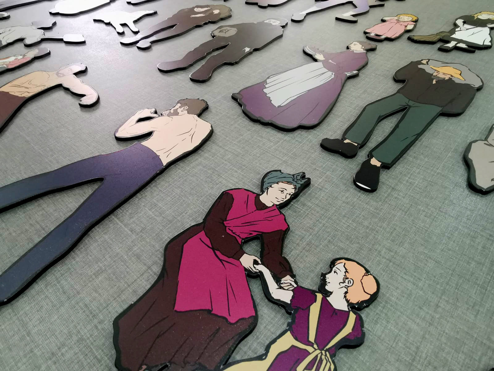 Personajes estilo 2D para escenas del barco.