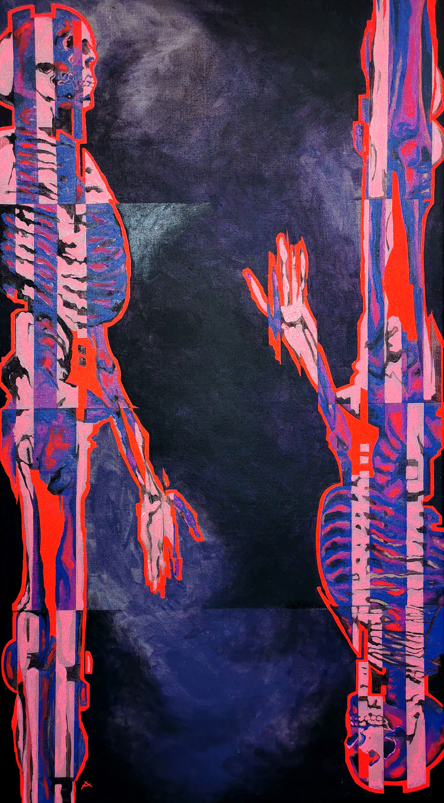 S/T (2020) Acrílico sobre tela. 120 x 70 cm.