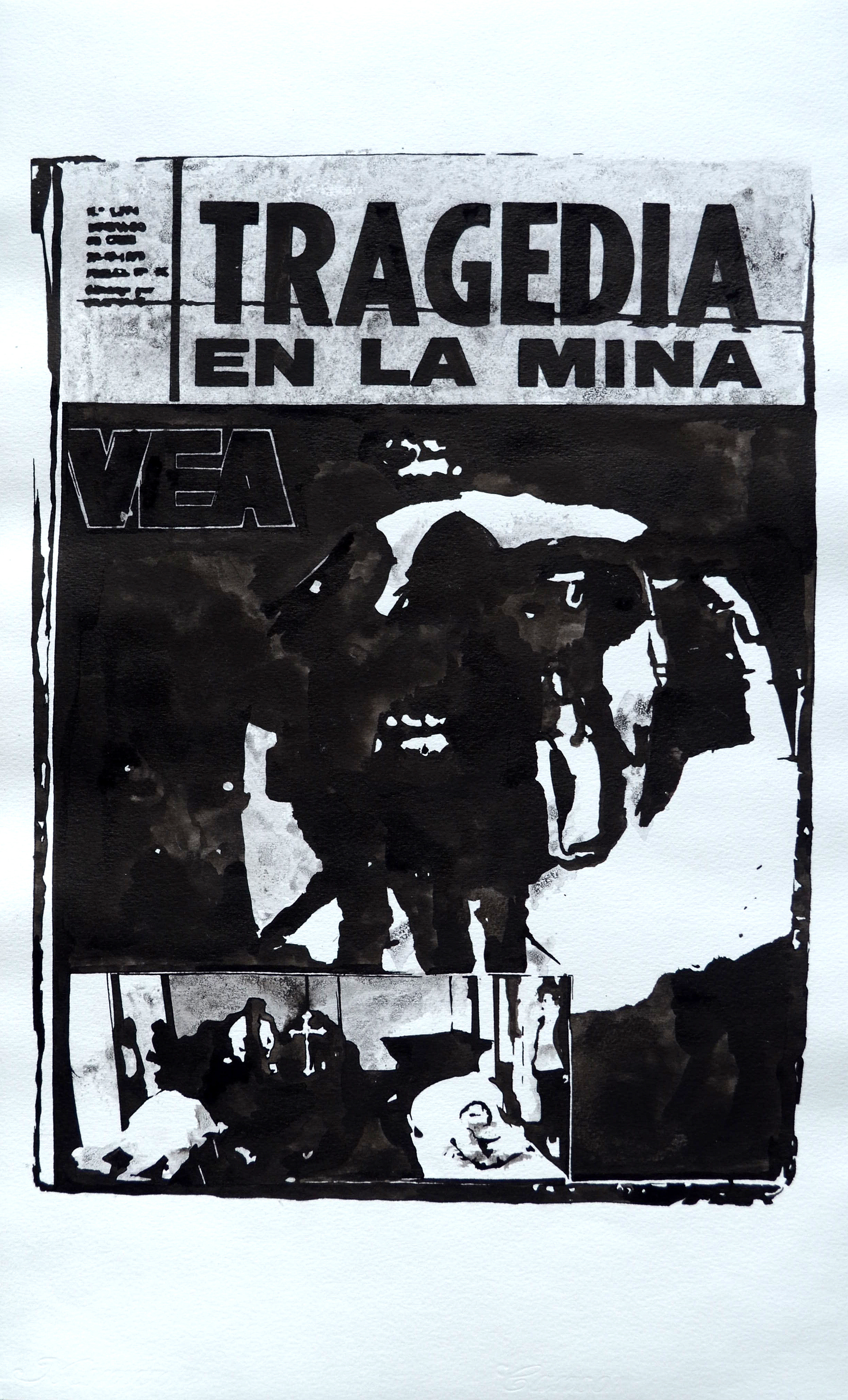 VEA (2017) Tinta china sobre papel de 200 grs. 125 x 150 cm.