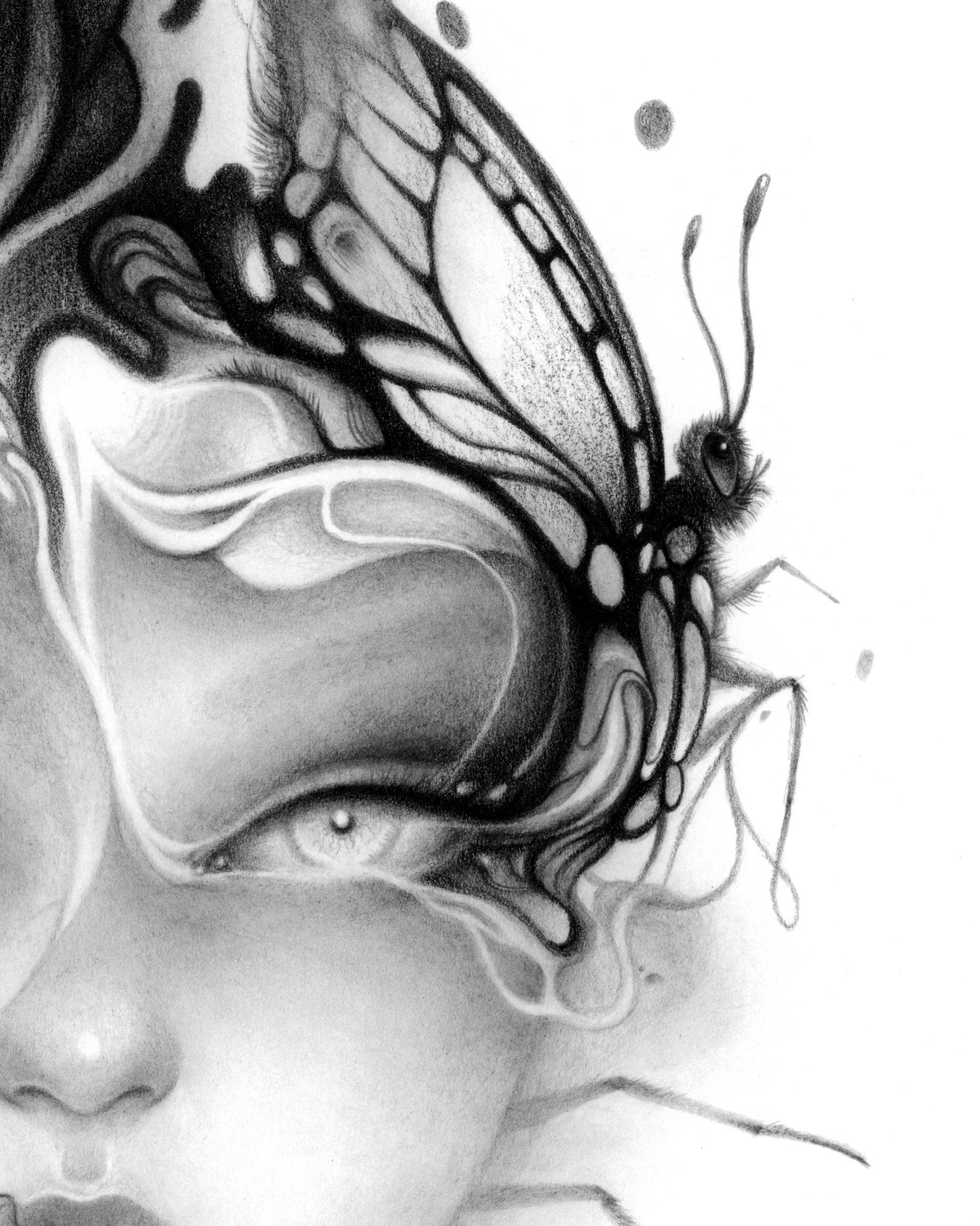 "Fever Flower" graphite pencil on Bristol. 8 x 10 inches. 2020