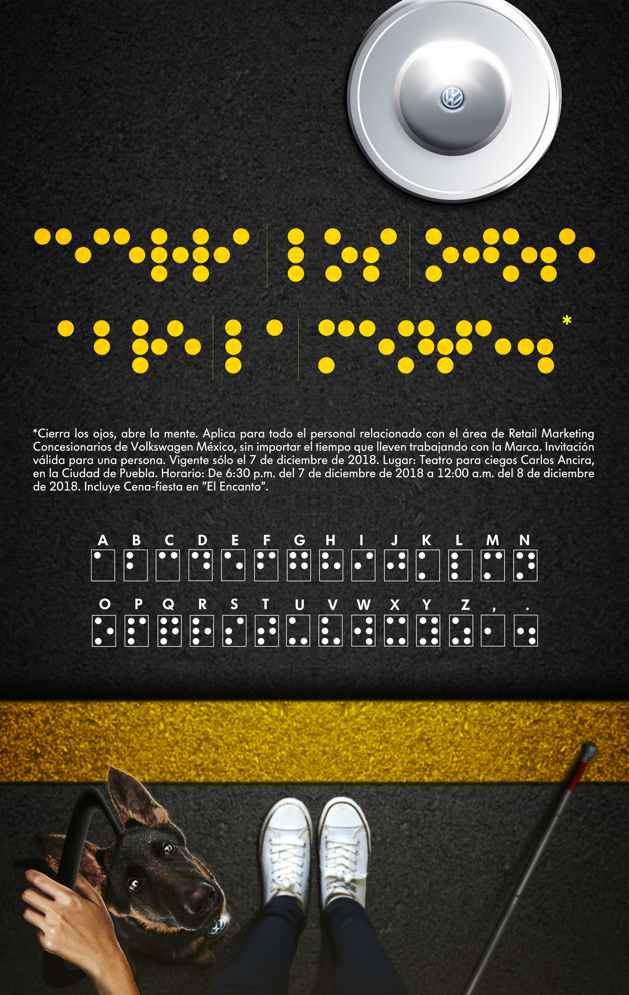 Invitation Blindness museum for Retail Mkt