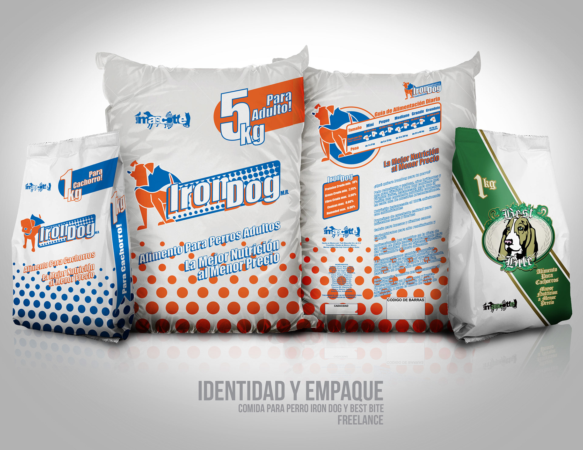 Iron Dog, Best Bite (Dog Food). Logo, Identity and Packaging Design (2010).