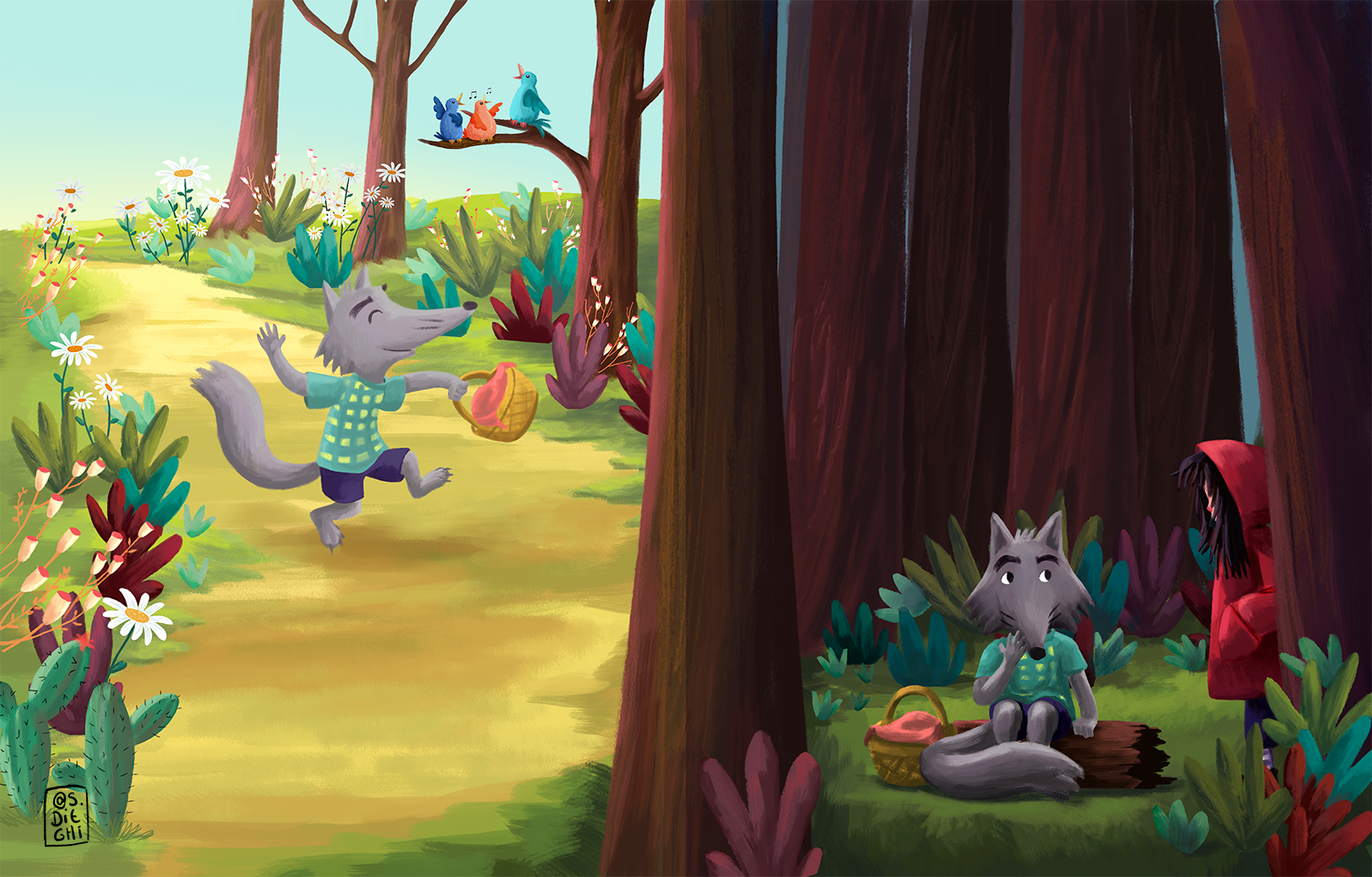 Fierce little hood / Caperucita feroz