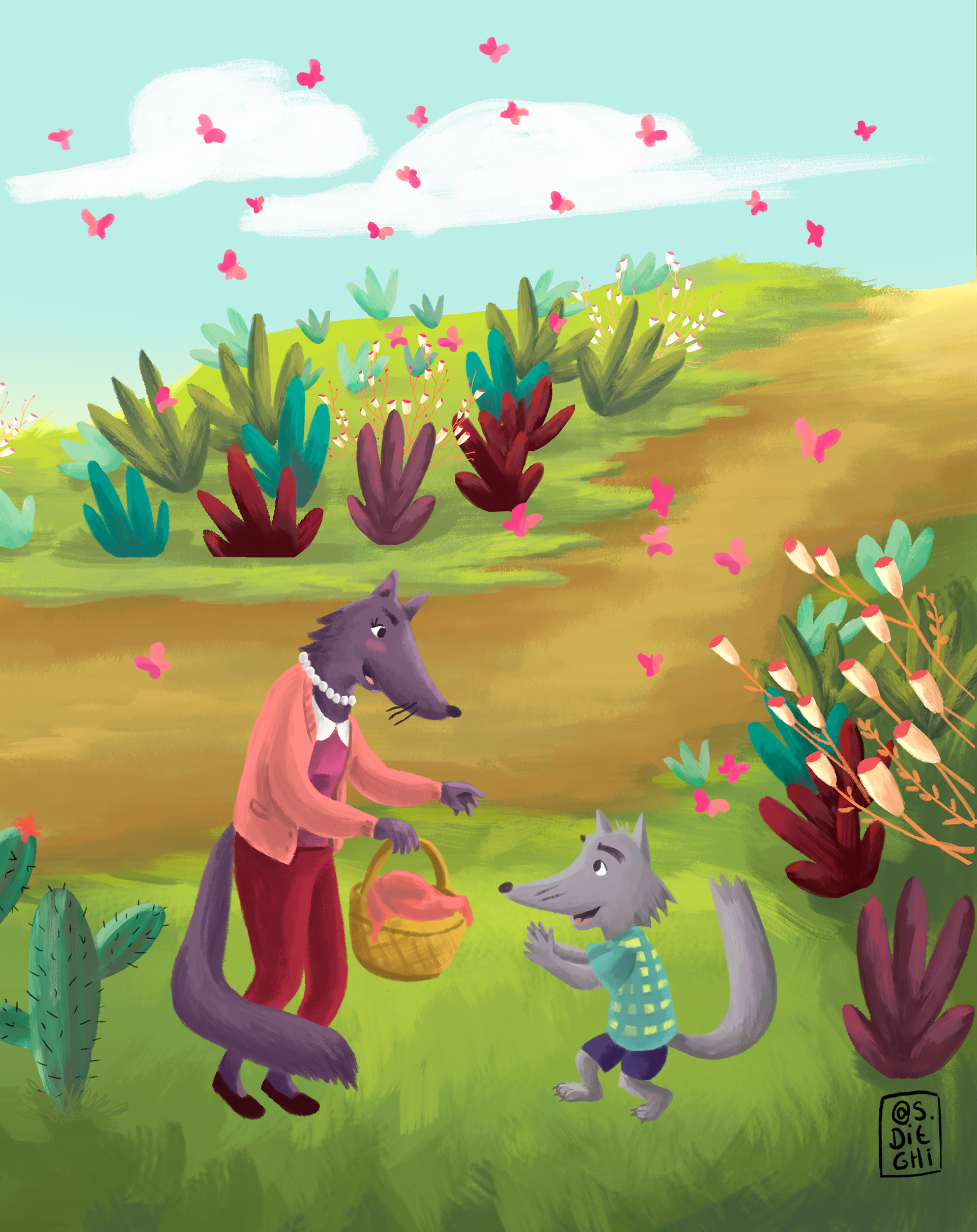 Fierce little hood / Caperucita feroz