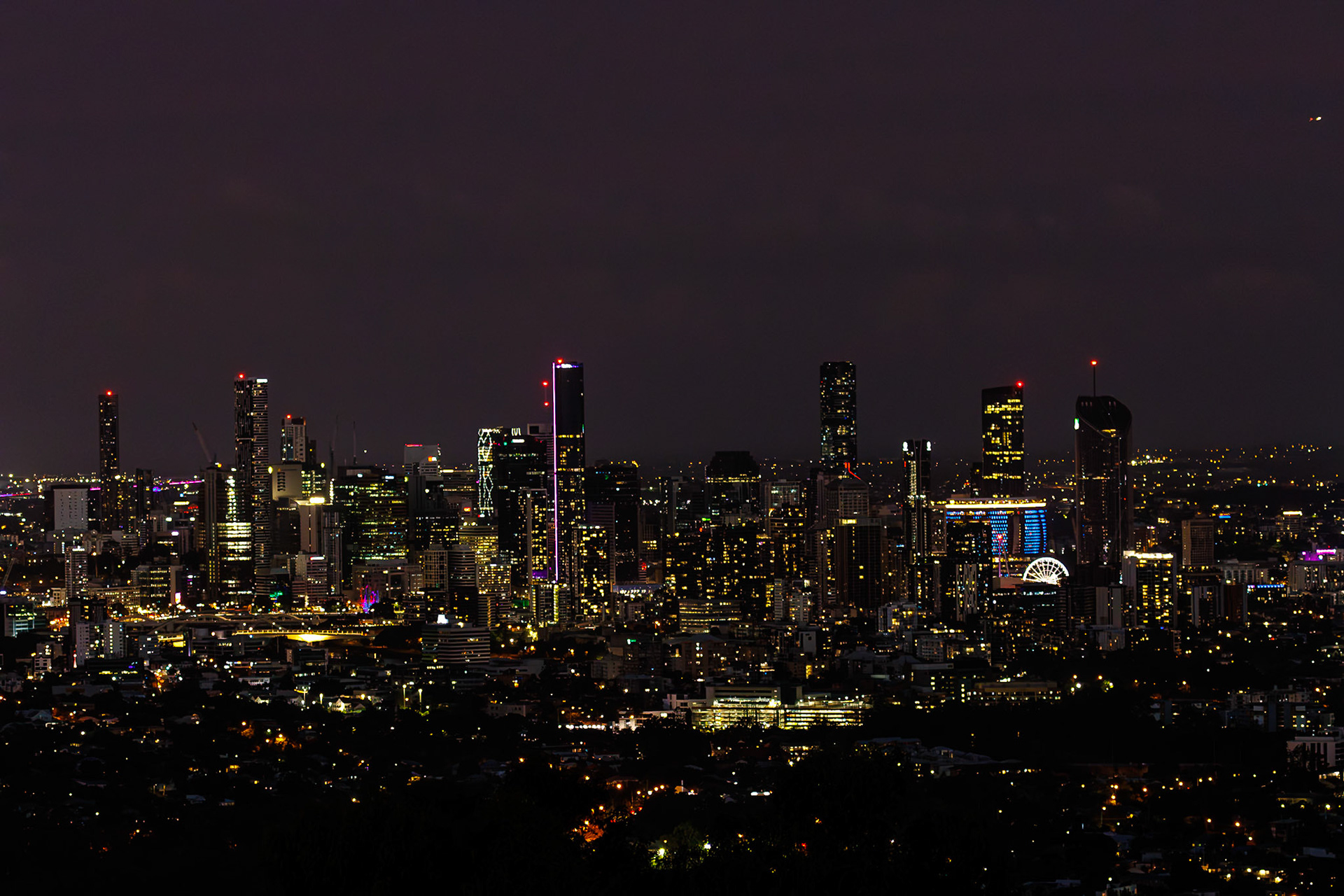 Brisbane CBD at night