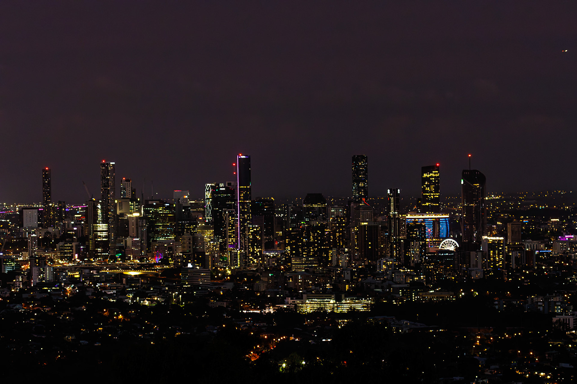 Brisbane CBD at night