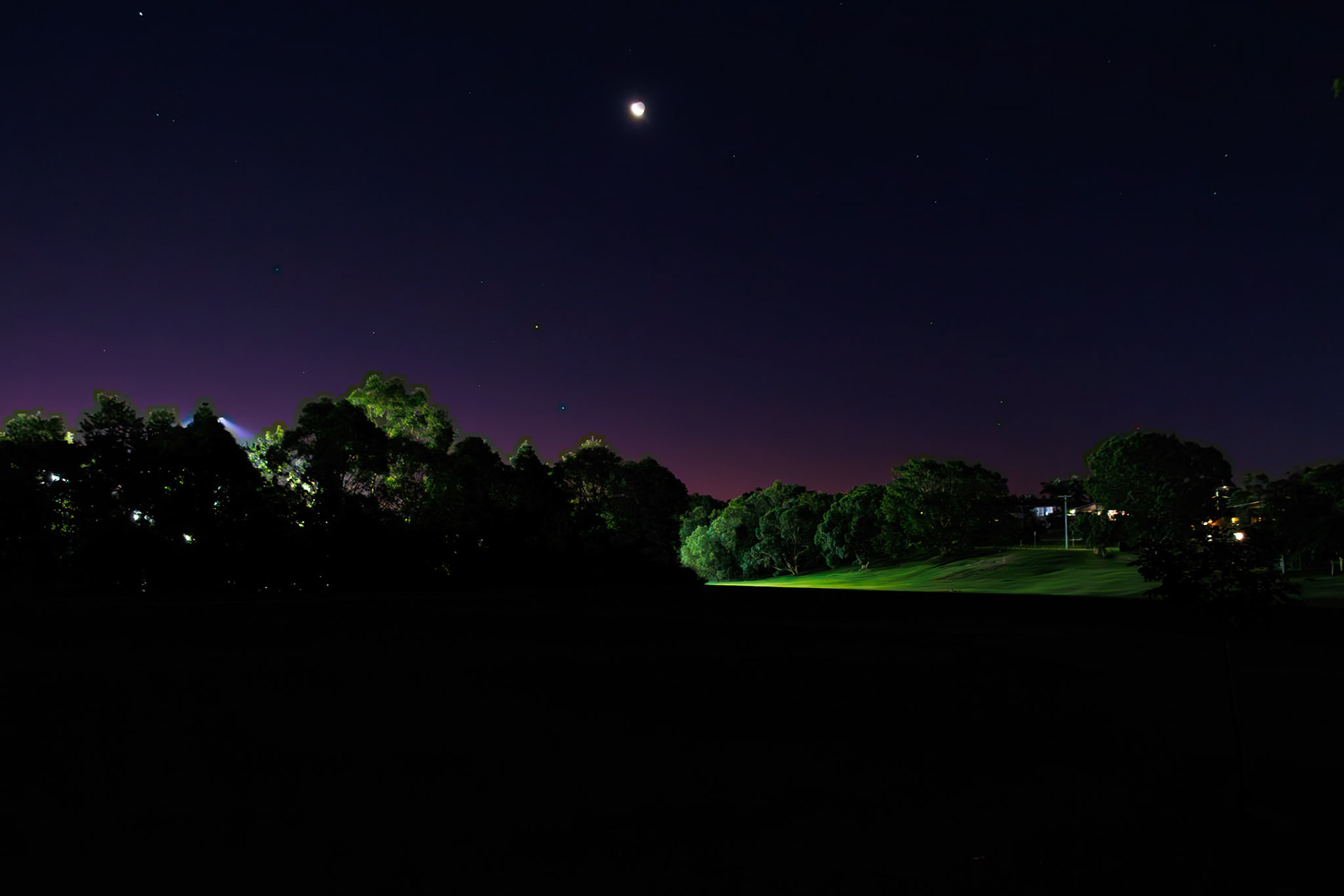 Teralba Park at Night
