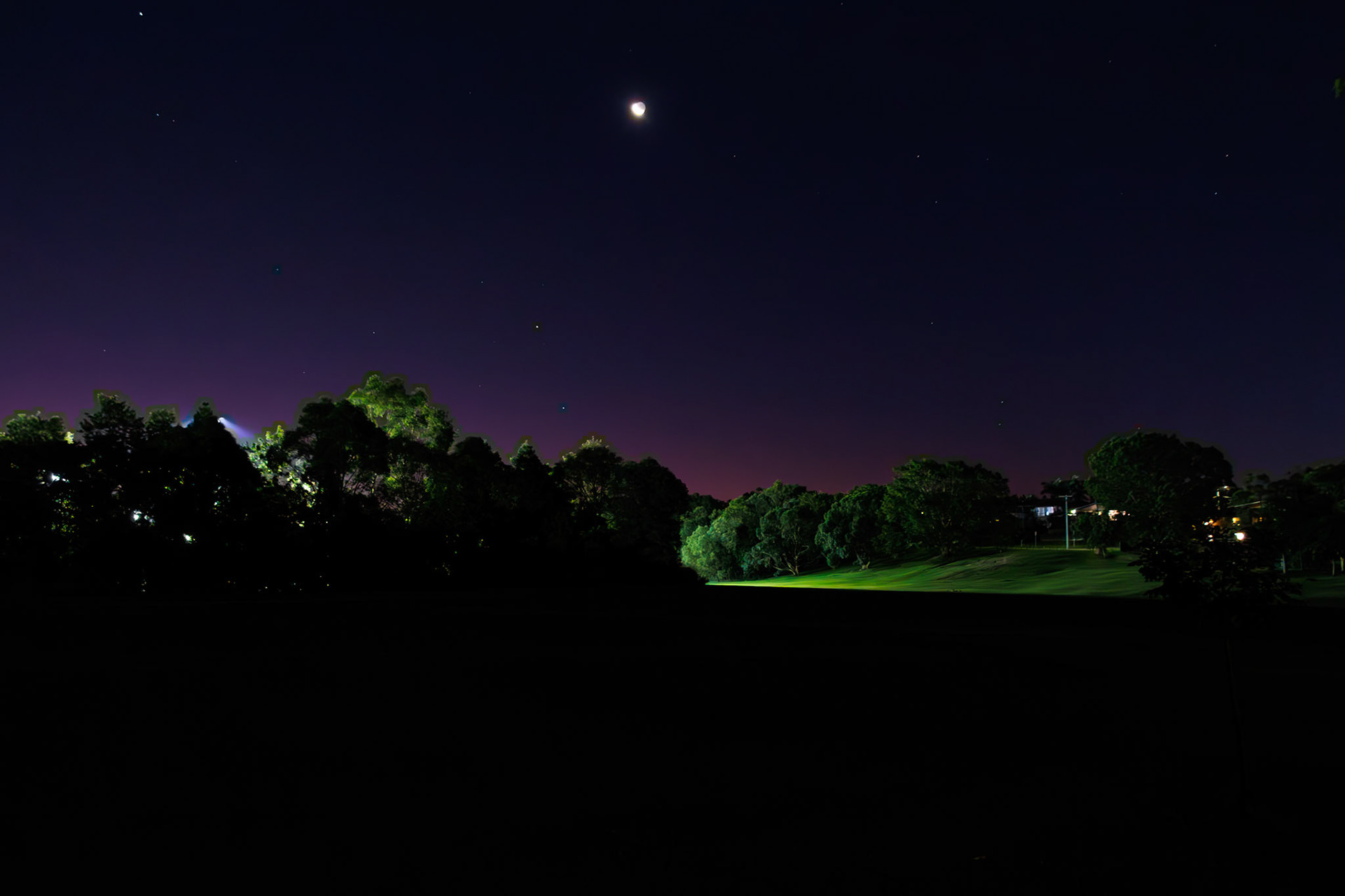 Teralba Park at Night