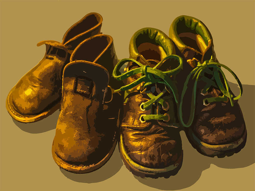 Toen de Wereld Groot Was, een Digitaal kunstwerk van Ruud van den Berg aka Domstad Rudie