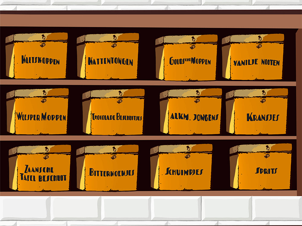 Koekjes van eigen deeg, een Digitaal kunstwerk van Ruud van den Berg aka Domstad Rudie