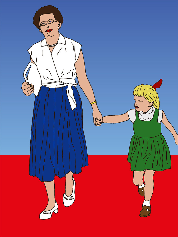 278. Samen op weg; Digitaal kunstwerk van Ruud van den Berg aka Domstad Rudie