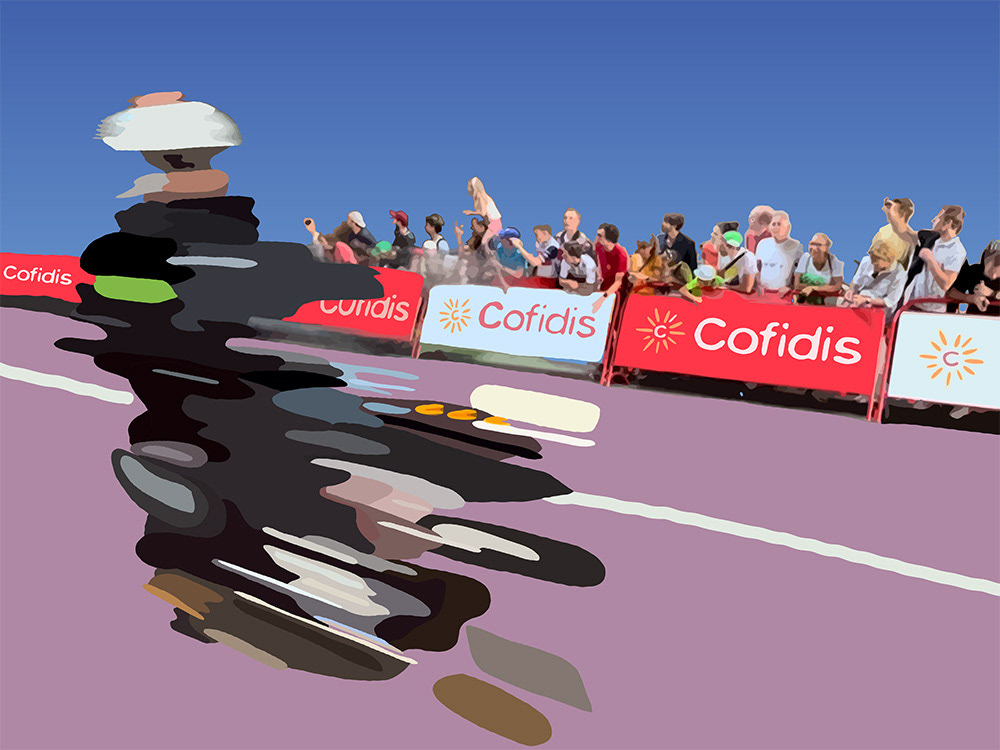 181. Vuelta España in Utrecht; Schilderij van Ruud van den Berg aka Domstad Rudie