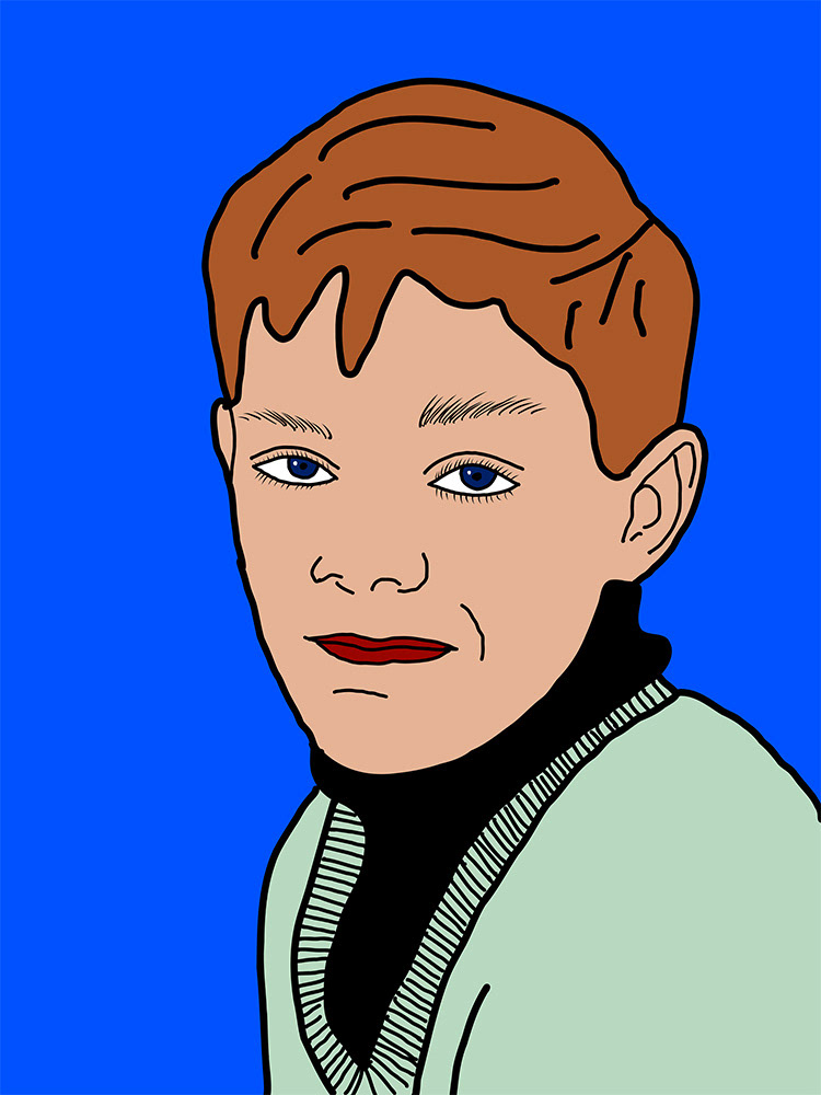 Zelfportret, een Digitaal kunstwerk van Ruud van den Berg aka Domstad Rudie