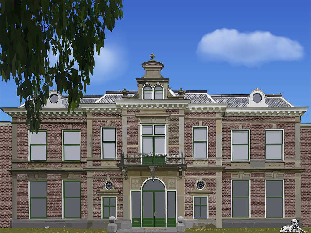 009. Oostbroek; Vector Art = iPad kunst/tekening van Ruud van den Berg aka Domstad Rudie