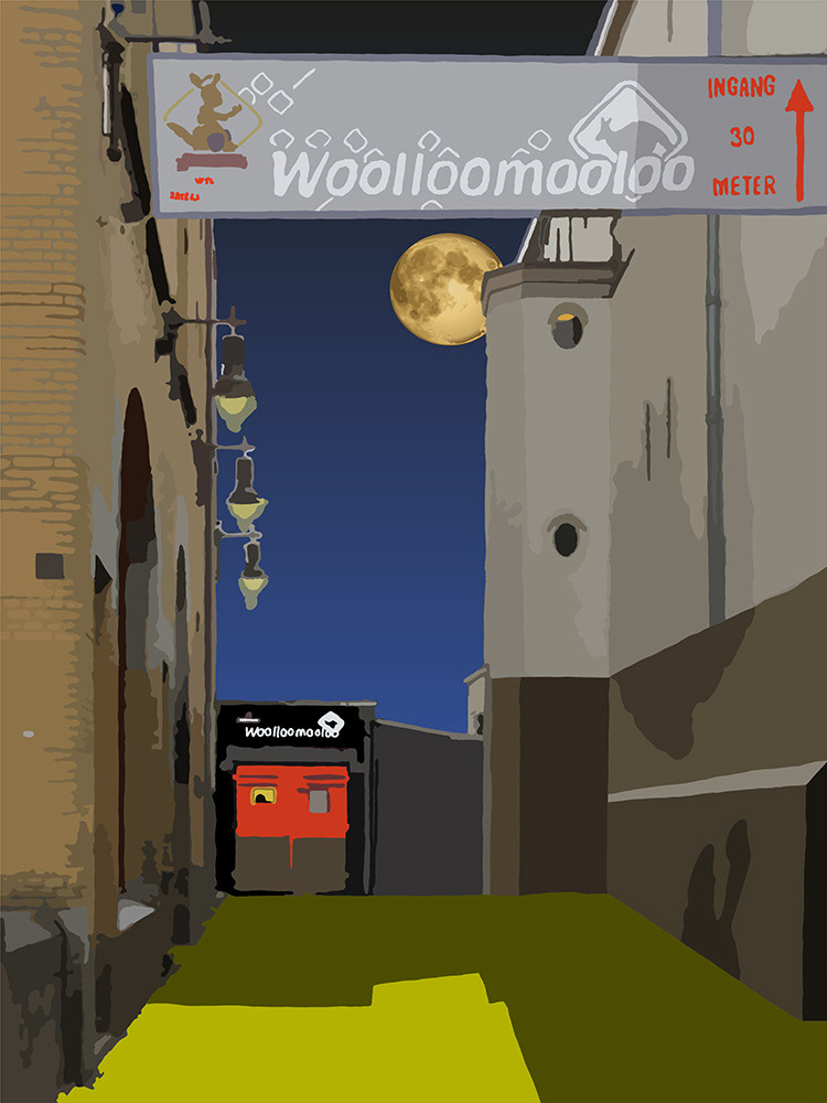 018. Woolloomooloo; vector art = ipad kunst door Ruud van den Berg aka Domstad Rudie