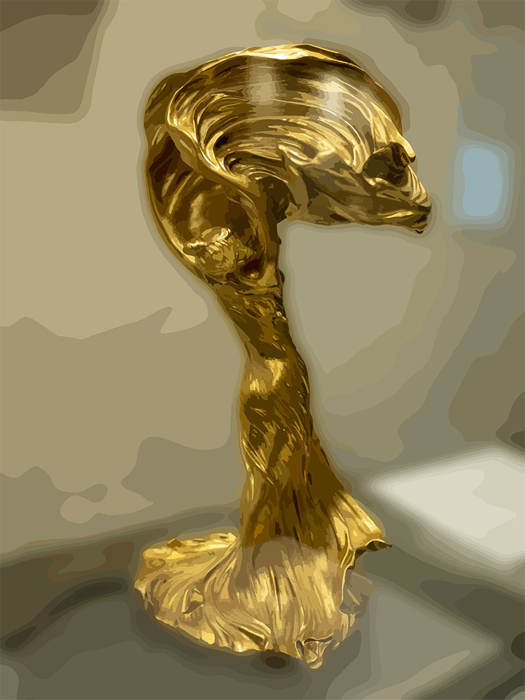 Lamp, Lalique museum, een Digitaal kunstwerk van Ruud van den Berg aka Domstad Rudie