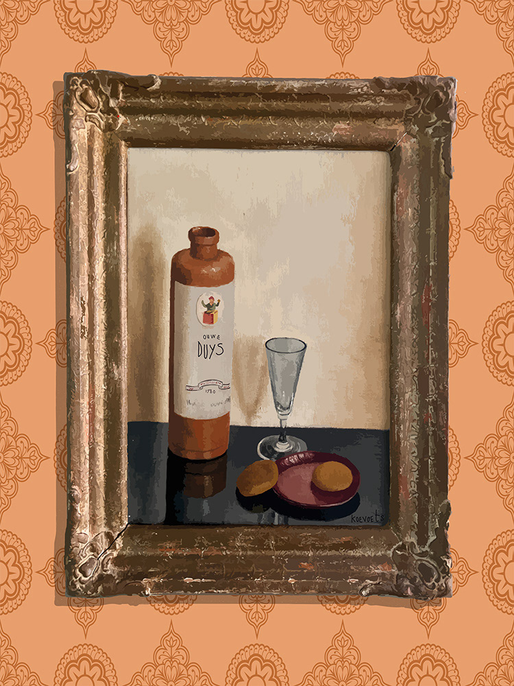 Oude Gewoonten, een Digitaal kunstwerk van Ruud van den Berg aka Domstad Rudie