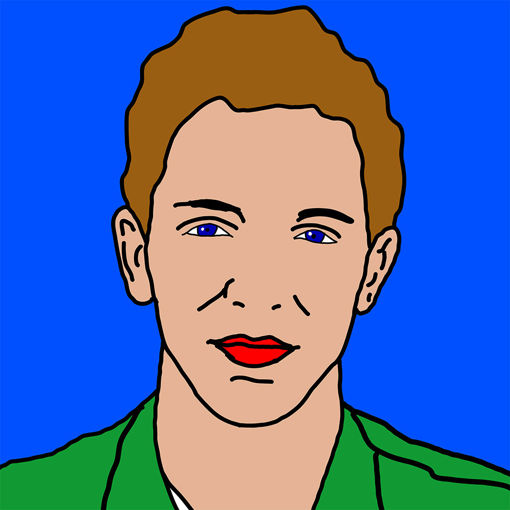 Portret in Tegenstellingen, een Digitaal kunstwerk van Ruud van den Berg aka Domstad Rudie