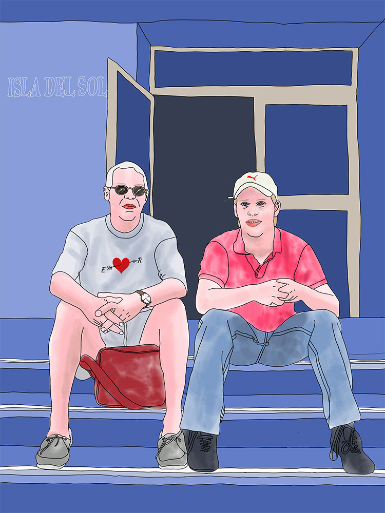 Isla del Sol, een Digitaal kunstwerk van Ruud van den Berg aka Domstad Rudie