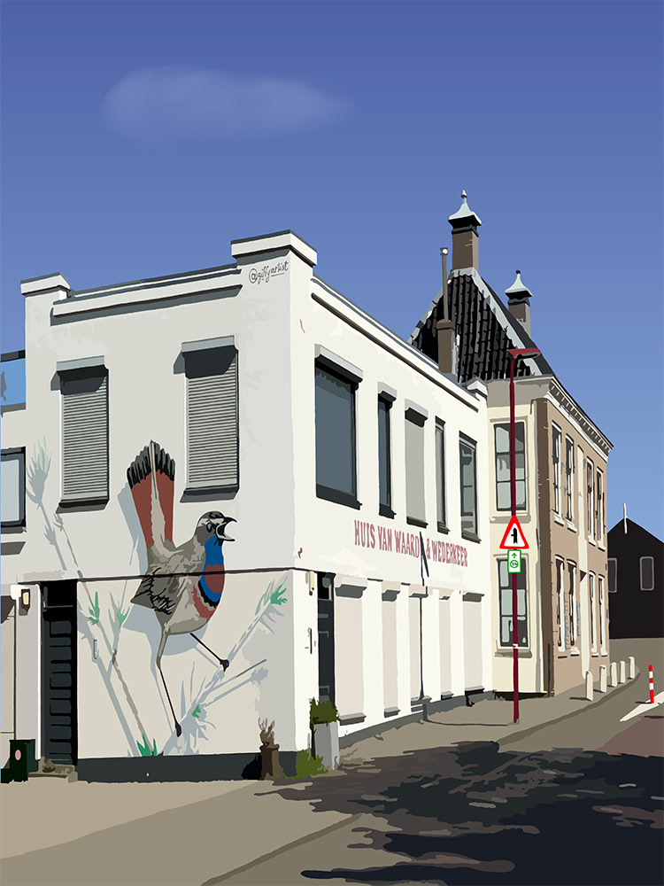 090. Huis van Waarde en Wederkeer; Vector Art = iPad kunst/tekening van Ruud van den Berg aka Domstad Rudie