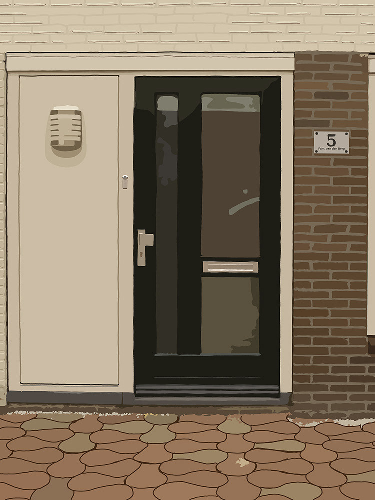 046. Teherandreef 5; Vector Art = iPad kunst/tekening van Ruud van den Berg aka Domstad Rudie