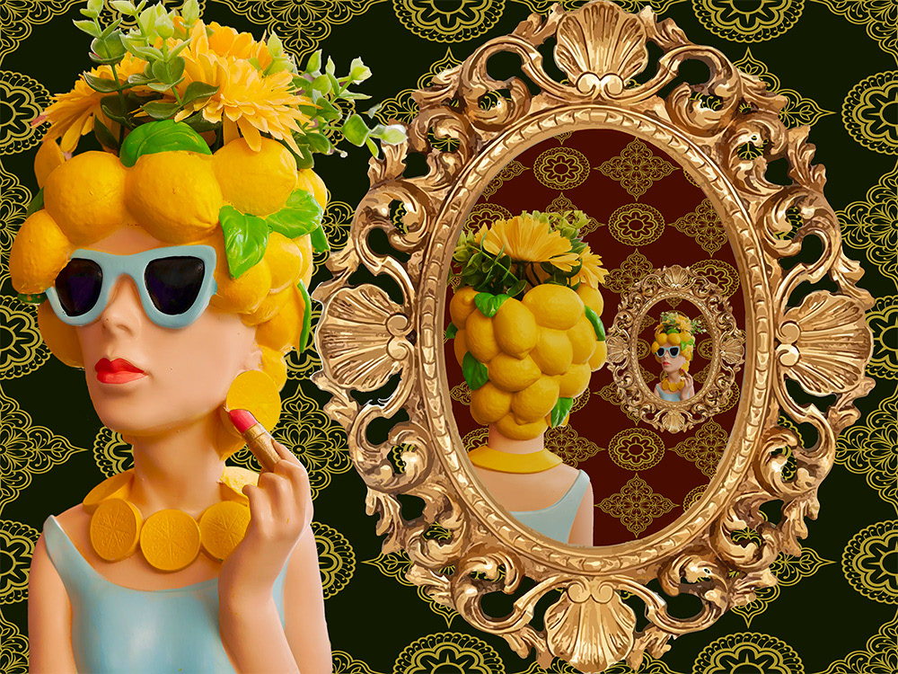 Citrus Reflections, een Digitaal kunstwerk van Ruud van den Berg aka Domstad Rudie