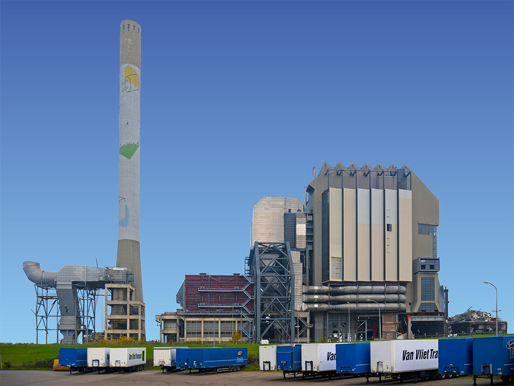 059. Energiecentrale Gelderland; Vector Art = iPad kunst/tekening van Ruud van den Berg aka Domstad Rudie