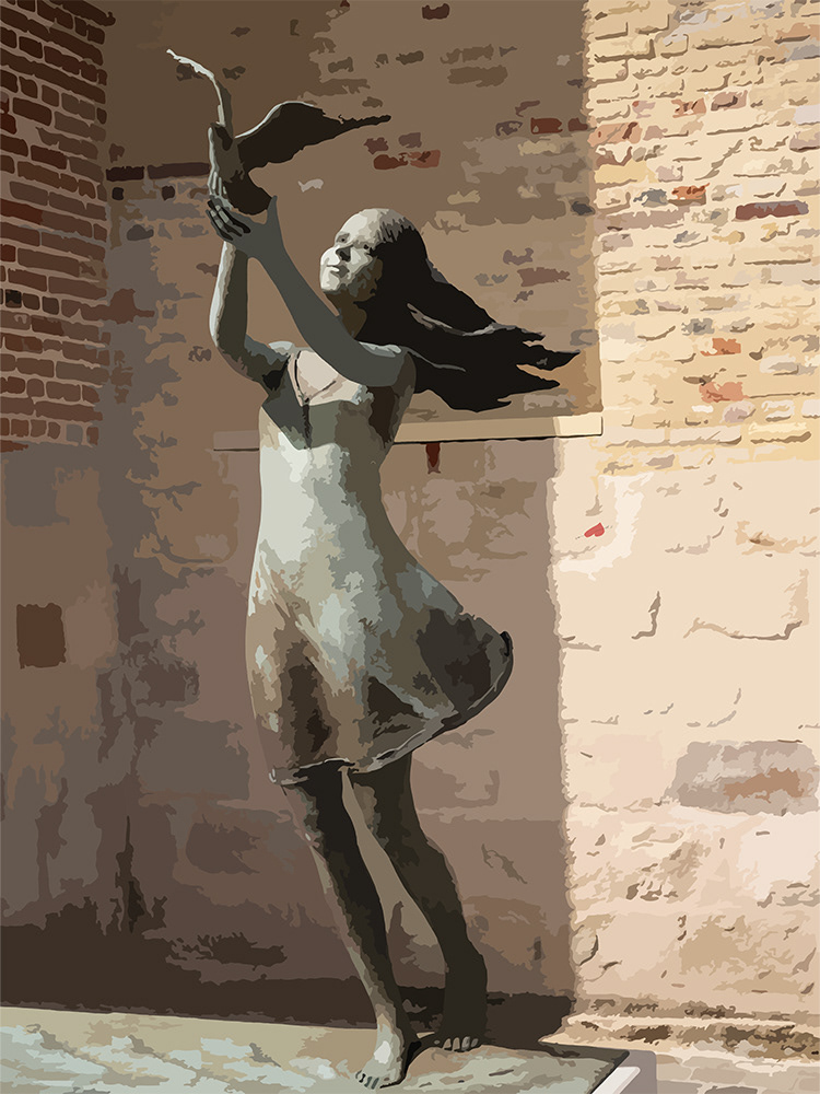 142. Les Ailes pour Voler; Vector Art = iPad kunst/tekening van Ruud van den Berg aka Domstad Rudie