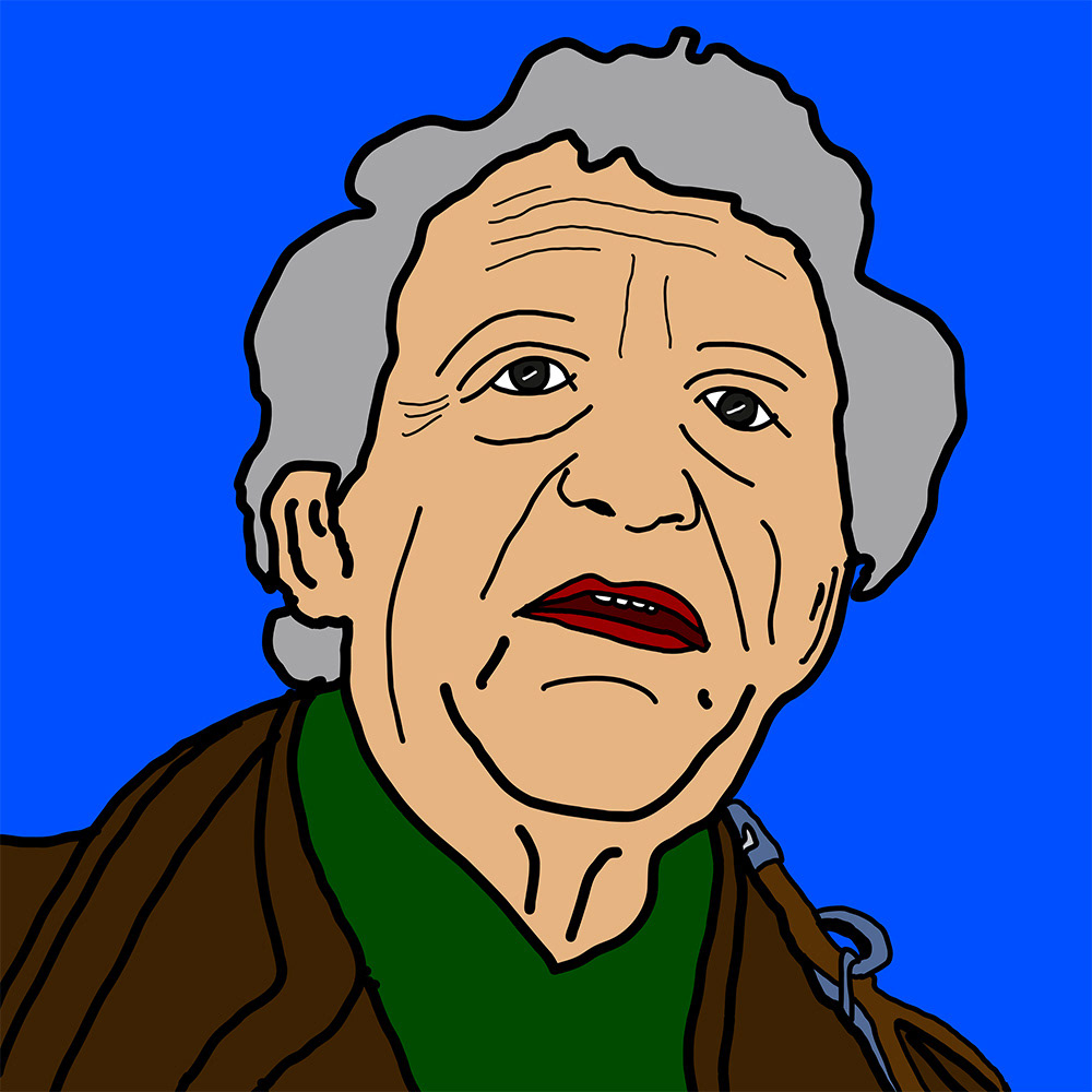 De Tijd Tekent het Gezicht, een Digitaal kunstwerk van Ruud van den Berg aka Domstad Rudie