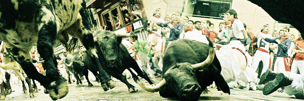 News Story Composition: Running of the Bulls