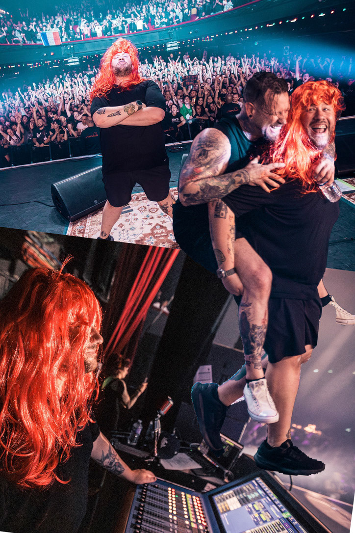 Final Show of the Corey Taylor Summer European Tour 2024 - Paris, France (Monitors, Stage Manager, Wife of Corey Taylor Doppelganger)