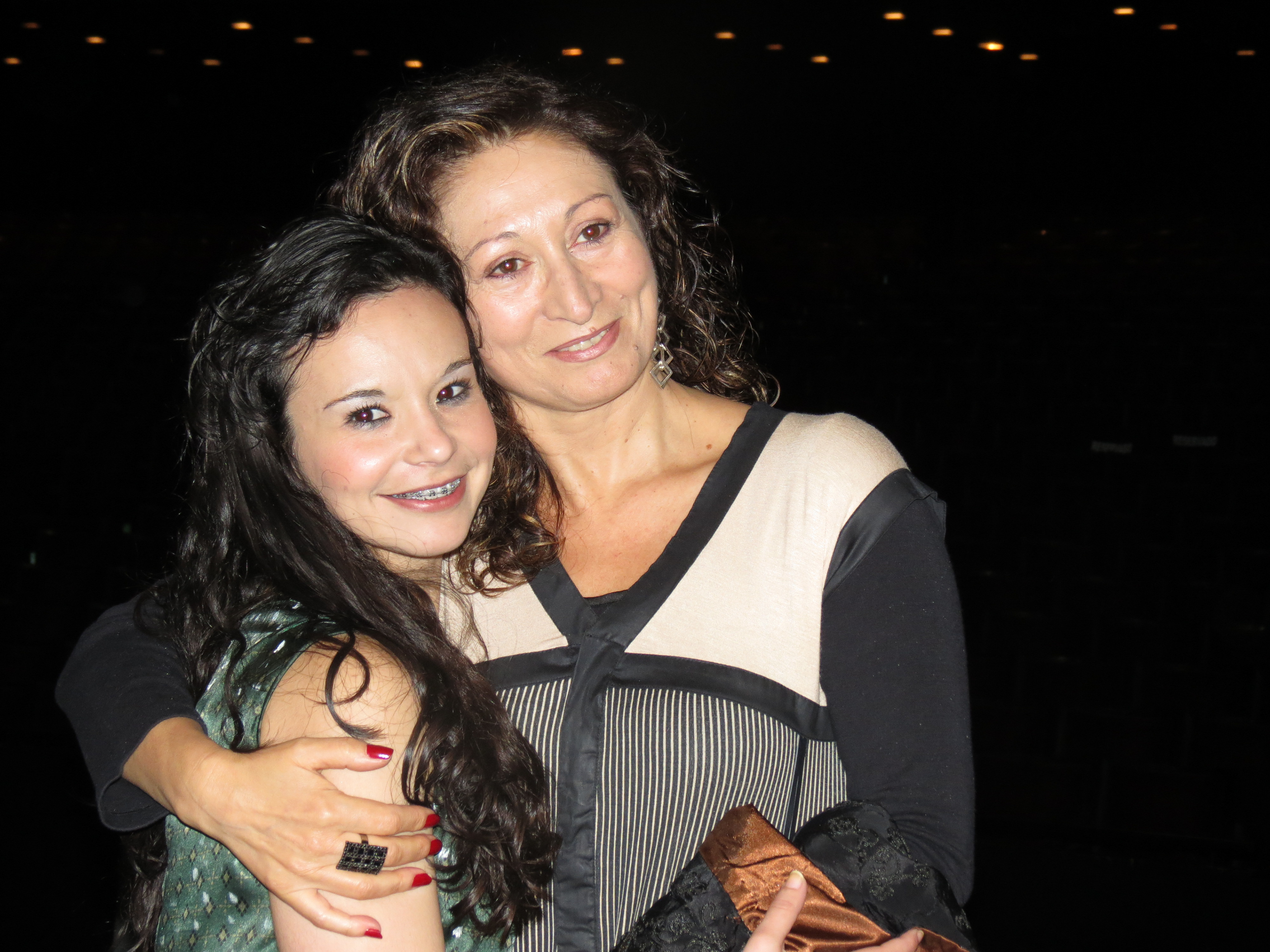 With choreographer Olga Roriz.