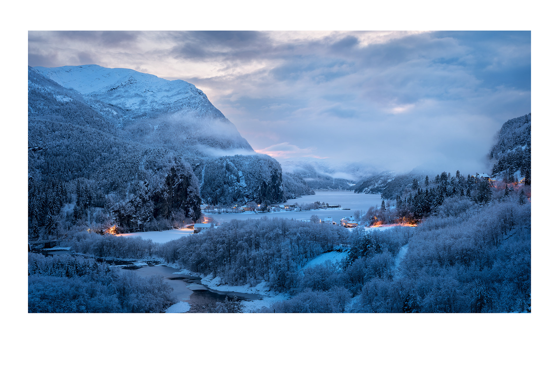 55. Vinterkveld på Eidsland.